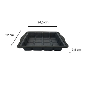 Zenker 42844 Tava de ciocolata, matrita de silicon, tava, fibra de sticla, 22 x 24,5 x 3,8 cm - Img 3