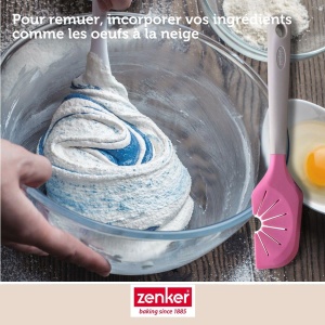 Zenker 44916 Spatula 2-in-1 Roz 27 cm Silicon Nylon Curatare Schneebesen - Img 4