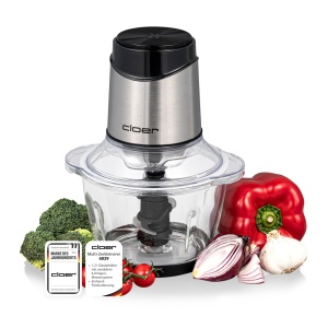 Zerkleinerer electric Cloer 6829, 400 W, 1200 ml, inox