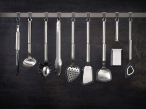 Zgura de Bucatarie Rosle Gourmetzange, 32.5 cm, Inox 1810, Silikon - Img 8