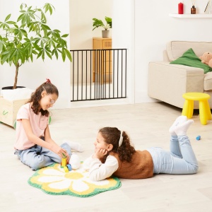 Zid de protectie Badabulle Safe Protect XL, 60-106,5 cm, cu montare prin surub, negru - Img 2