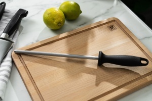ZWILLING Wetzstahl 23cm Negru Maner Ergonomic pentru Ascutirea Cutitelor - Img 2