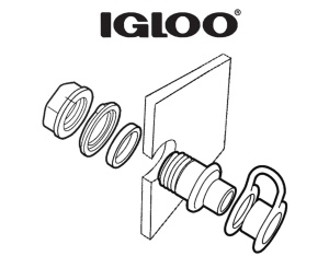 Ablassschraube pentru racitor Igloo, Alb, 1 bucata - Img 7