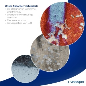 Absorbant de umiditate Wessper HumiFill, fara curent, 20 m, 2 rezerve - Img 7