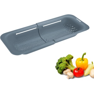 Abtropfsieb pentru Spulbecken Westmark, 36-49 cm, BPA-free, Negru