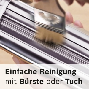 Accesoriu pentru paste Bosch MUZ5NV1, otel inoxidabil, 8 grosimi, compatibil cu masini de bucatarie Serie 2 si 4 - Img 6