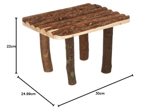 Adapost pentru animale Trixie 6226 din lemn natural, 30 x 22 x 25 cm - Img 3