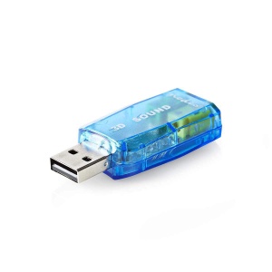 Adapter audio Nedis USCR10051BU 5.1 USB 2.0, Microfon 3.5 mm, Culoare Negru - Img 3
