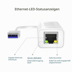 Adapter USB TP-Link UE330 cu 3 porturi USB 3.0 si Ethernet Gigabit - Img 2