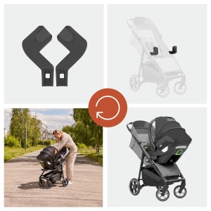 Adaptor pentru scaun auto hauck pentru carucior Shop N Care, usor de montat - Img 6
