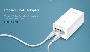 Adaptor PoE TP-Link TL-POE2412G 24V, Plug Play, Montare pe perete, Alb - Img 3