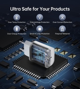 Adaptor USB-C Seadmit 20W, 2 Porturi, Compact, Rapid, Compatibil cu iPhone si Samsung - Img 5