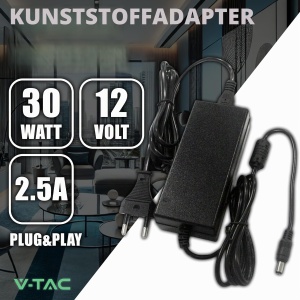 Adaptor V-TAC 12V 30W 2,5A pentru camere, LED-uri si modemuri - Img 2