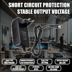 Adaptor V-TAC 12V 42W 3,5A pentru camere si LED-uri, Euro Stecker - Img 4