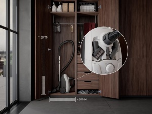 AEG CLEAN 5000 AB51C1SW Aspirator cu sac / aspiratie ridicata / 37% plastic reciclat / Duza de podea AllFloor cu sistem de clic / duza multifunctionala 2 in 1 / raza de functionare de 8,5 m / filtru igienic - Img 8