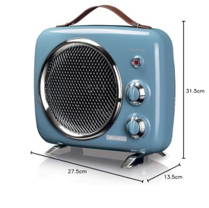 Aeroterma Ariete 808 Vintage 2000W Termostat reglabil Functie caldrece Albastru deschis - Img 5