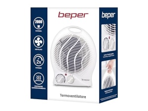 Aeroterma Beper P203TER202, 2000W, 2 trepte de putere, termostat reglabil, alb - Img 10
