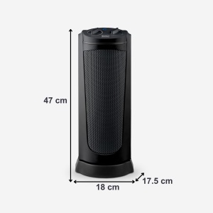 Aeroterma ceramica BLACKDECKER BXSH2002E 2000W Negru Termostat reglabil - Img 8