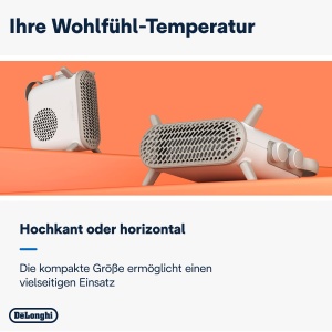 Aeroterma electrica DeLonghi Capsule Fit HFS70B20 2000W pozitionare flexibila alb - Img 3