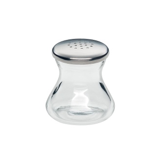 Agitator de sare WMF Wagenfeld 4,5 cm, Max si Moritz, sticla, otel inoxidabil Cromargan mat, poate fi spalat in masina de spalat vase - Img 2