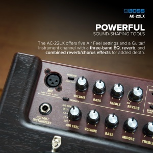 Amplificator acustic BOSS AC-22LX, 10W, cu tehnologie Air Feel - Img 4