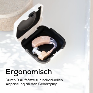 Amplificator de sunet Beurer HA 20, ergonomie confortabila, volum ajustabil, 3 dimensiuni dopuri - Img 3