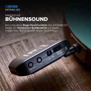 Amplificator personal pentru casti BOSS KatanaGO, compact, cu sunete autentice - Img 5