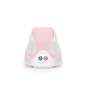 Angelcare Badesitz Light Pink Suport Ergonomic pentru Baie Bebe Material Soft-Touch - Img 2