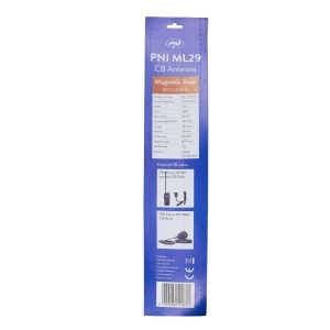 Antena CB PNI ML29, 29 cm, putere maxima 500W, cablu RG58 4 m - Img 6