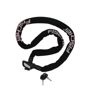 Antifurt bicicleta Fischer, Kettenschloss neopren, 130 cm, negru - Img 2