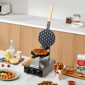 Aparat Bubble Waffle VEVOR SC-X30 1400W Inox Placa Antiaderenta Control Temperatura si Timp - Img 9