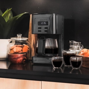 Aparat de cafea Cecotec Coffee 56 Time, 800W, Programati-va cafeaua, Otel inoxidabil, Ecran LCD, Protectie impotriva caderii, Capacitate 1.3L, 12 cani, Oprire automata, Rezervor cu fereastra - Img 4