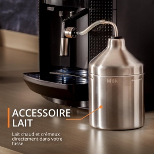 Aparat de cafea complet automat Krups Essential cu tub de lapte, functie de 2 cani, afisaj LCD, curatare usoara, aparat de cafea, sigiliu TUV, negru, EA816031 - Img 7