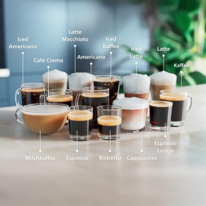 Aparat de cafea complet automat Philips seria 5500 - sistem de lapte LatteGo, 20 de specialitati de cafea calda si rece, cu 40% mai silentios cu SilentBrew, QuickStart, gri (EP5544/50) - Img 2