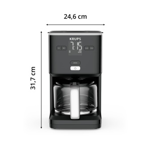 Aparat de cafea Krups Smart'n Light cu temporizator, Pentru cafea la filtru de 1,25 litri, functie de mentinere la cald, oprire automata, negru, KM600810 - Img 8