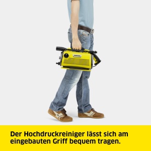 Aparat de curatat cu inalta presiune Karcher K 3 Horizontal Plus presiune max 120 bari debit 380 lh capacitate suprafata 25 m2h greutate 48 kg furtun  - Img 4