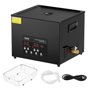 Aparat de curatat cu ultrasunete VEVOR 1 5L, aparat de curatat digital cu ultrasunete de 360 W cu mod bland, aparat de curatat cu ultrasunete industrial de 40 KHz cu incalzitor si temporizator pentru suporturi, bijuterii, unelte - Img 9