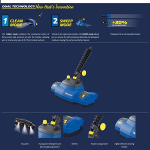 Aparat de curatat suprafete exterioare Michelin Aqua Sweeper, compatibil cu aparate de spalat cu presiune - Img 7