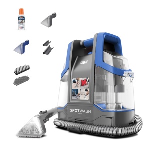 Aparat de curatat Vax SpotWash Duo pentru covoare si tapiterii cu accesorii pentru animale si solutie inclusa