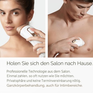 Aparat de epilare IPL Braun Silkexpert Pro 5 PL5387, albauriu, 2 capete de precizie - Img 6