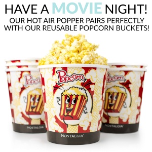 Aparat de facut popcorn Nostalgia CLHAP12AQ Retro Design Air Popper 12 Cupe Aqua - Img 6