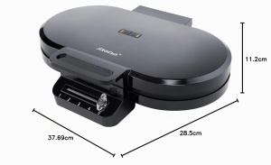Aparat de facut waffles Steba WE 2, 2 x 5 inima, antiaderent, negru - Img 5