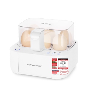 Aparat de fiert oua Emerio EB-115560, automat, 3 niveluri de fierbere, design unic