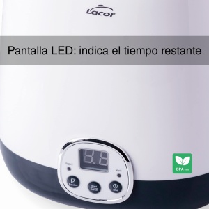 Aparat de iaurt Lacor 69345, 1L, timer 48 ore, alb - Img 4