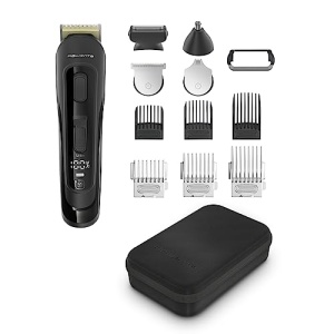 Aparat de ras de precizie Rowenta TN9461 Selectium 12 in 1 | Aparat de tuns barba | Lame de titan | 32 Setari | 0,5-17 mm | 120 min. autonomie | indicator digital baterie | incl. accesorii extinse | Negru