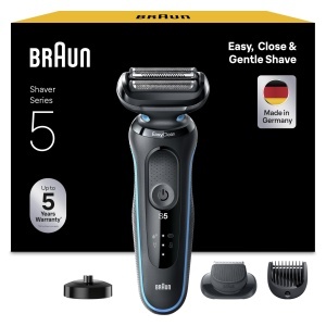 Aparat de ras electric Braun Series 5 51-M4500cs EasyClean Trimmer inclus Mint Green