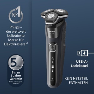 Aparat de ras electric Philips Seria 5000 S589850 SkinIQ lame SteelPrecision utilizare umeda si uscata - Img 2