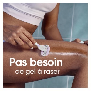 Aparat de ras feminin Gillette Venus Breeze cu 3 lame si benzi cu gel hidratant - Img 6