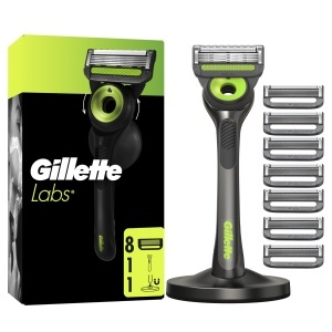 Aparat de ras Gillette Labs cu element de curatare 1 maner 8 lame de rezerva si suport magnetic