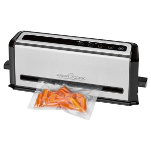 Aparat de sigilare in vid ProfiCook(r) | Masina de sigilat in vid cu 10 pungi | Gatit sous vide si vid | Cusatura de sudura stabila | Etansator de film cu putere de aspiratie de 12 l/min | Mancare de 8 ori mai lunga Proaspata | PC-VK 1133 - Img 2
